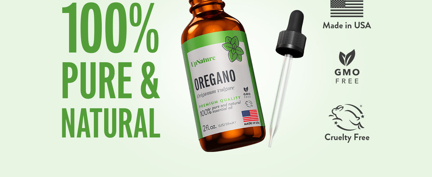 UpNature Oregano Oil - Huge 2oz - 100% Pure Oregano Essential Oil 24hrsmart